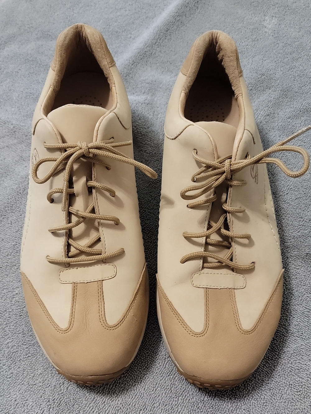 Gabor Comfort - Nubuck leather sneaker Women's US Size 9.5 Beige